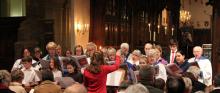 The Festival Choir at our 2012 Carol Service