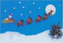 Christmas Card design featuring Santa and his sleigh Christmas Card design featuring Santa and his sleigh